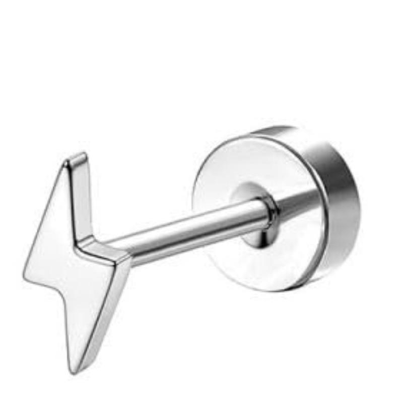 Bobisty 1pc Earrings for Sensitive Ears Surgical Stainless Steel Earrings for Women Dainty Flat Back Earring Stud Hoop Cartilage