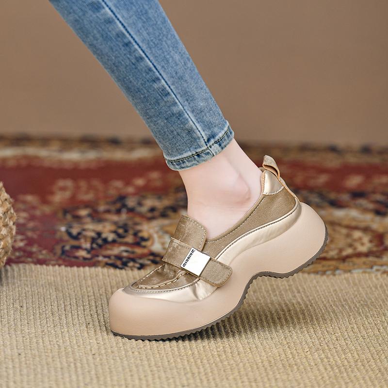 

Леопардовые туфли на платформе, замшевые туфли, женские кроссовки, повседневные туфли на плоской подошве, спортивная женская обувь, осенний тренд 2024 года, удобные туфли-лодочки для женщин 35