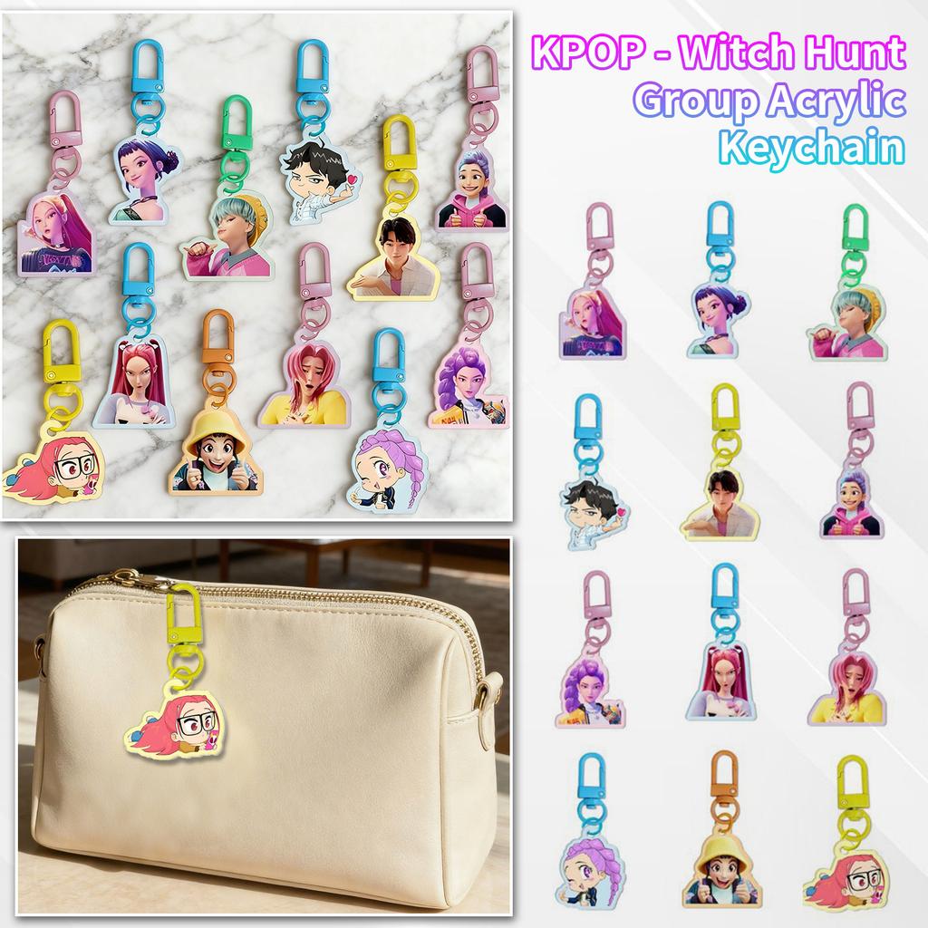Girls Anime Pendant Keychain Holder Car Keychain Mobile Phone Bag Pendant Cute Kawaii