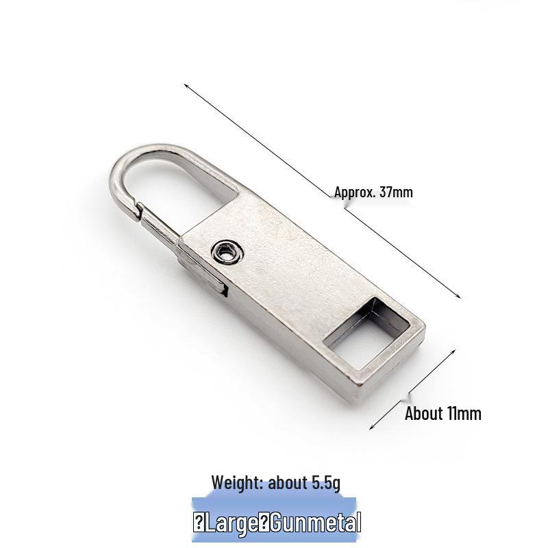 Tool-Free Metal Zipper Puller for Luggage, Bags, Jackets, Clothes, and Shoes