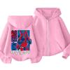 Kids Hooded Pullover Long Sleeve Jacket Trendy Outerwear for Boys and Girls