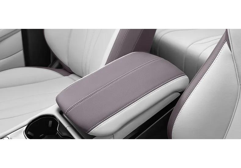 For BYD Song Plus 20-25 Car Central Control Armrest Box Cover  Original Vehicle Color PU Leather Modification Car Accessories 7HD
