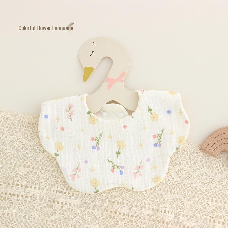 Sześcio-warstwowy bawełniany muślinowy śliniaczek i ochraniacz na brzuszek dla dziecka