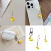 Fashionable Duck Shaped Phone Jewelry Easy To Attach Animal Keychain Accessory Versatile Bag Pendant Decoration