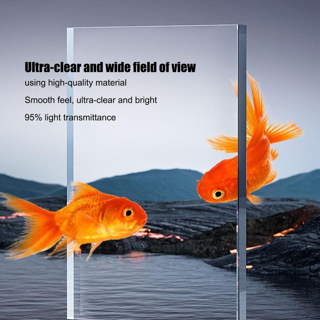 Aquarium Starter Kit Fish Tank Kit With LED Lighting And Decor Underwater Landscape Decoration Compact Glass Aquarium Set For