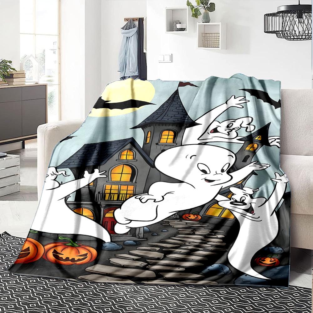 1pc Casper1 Blanket, Gift, for Men and Women, Soft Blanket, Good for Sofa Bed Couch Travel, Lightweight Flannel Blanket