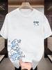 Creative Shark Printed Tshirt Unisexs 2026 Summer 100 Cotton Loose Breathable Top Outdoor Fashion Unisexs Wear