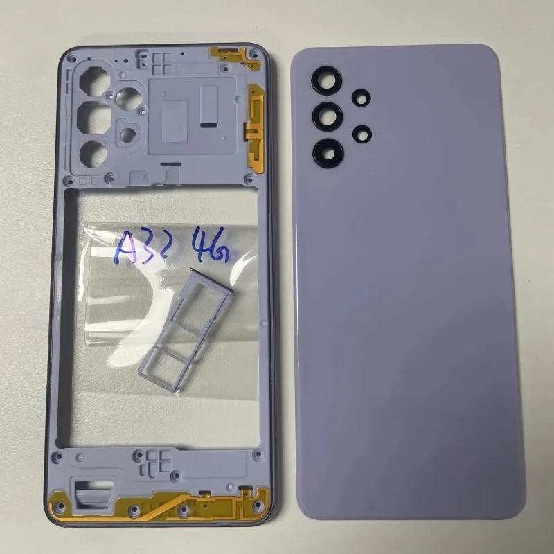 Repair parts full housing case for Samsung Galaxy 32 4G 325 middle frame cover battery back cover rear  cover