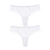2Pcs/Lot Water-soluble Lace Women Panties Hollow G Strings Embroidery Thongs Low Waist Half Wrapped Hip T-Shaped Bikini Underpants