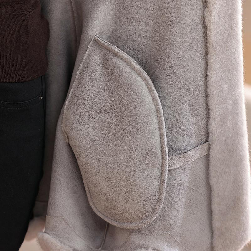 Luxurious Winter Faux Fur Coat for Women Thick Warm Outerwears Elegant Middle-aged Woman Fur Jacket