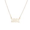 2025 Stainless Steel Year Necklace – Birthday Pendant, Bestie Gift, Versatile Slimming Chain
