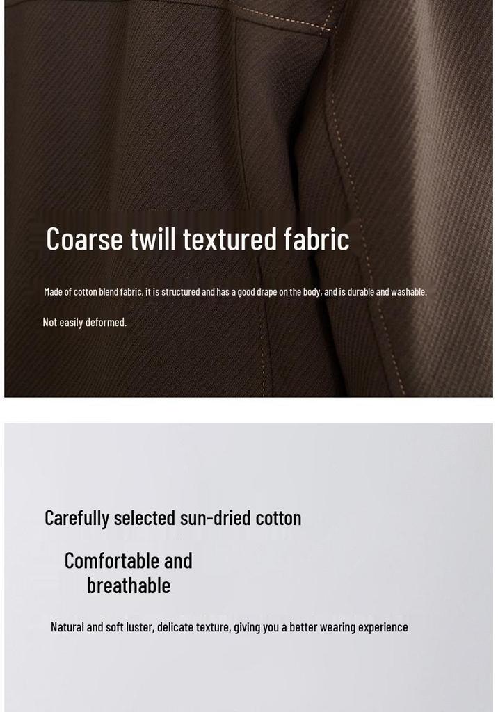 Men's Trendy Casual Lapel Jacket - Spring & Autumn 2025 Collection