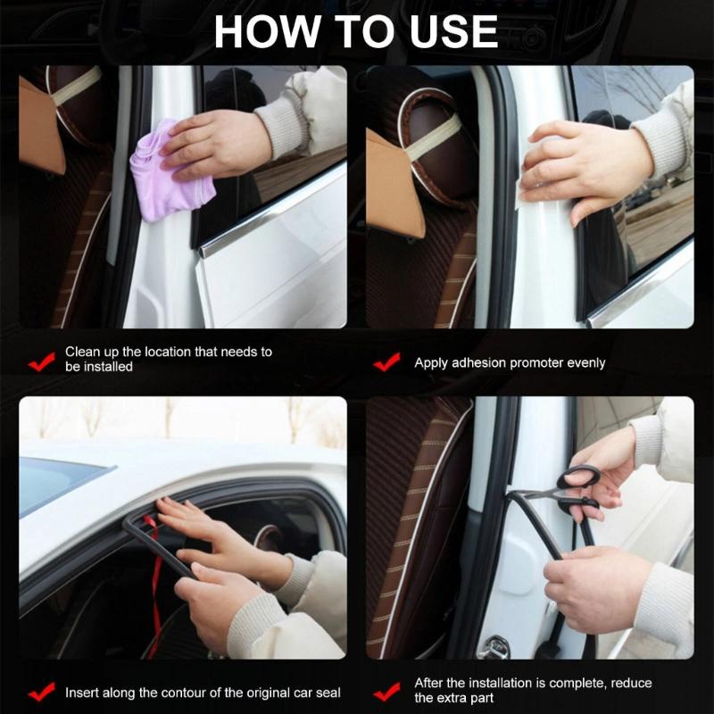 Rubber Seal Protector Guard Strips,Car Rubber Seal Protector Guard Strips,Dustproof Seal Strips for Car Door Windshield