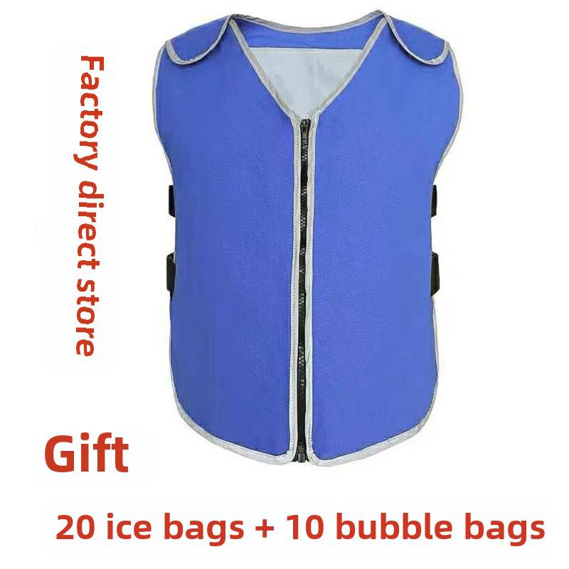 

Cooling Vest with Ice Packs for Outdoor Heatstroke Prevention - Refreshing and Ideal for Construction Sites