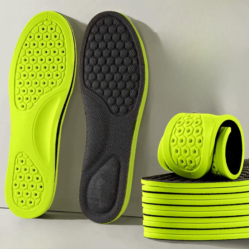 

Мужские дышащие стельки Нескользящие впитывающие пот стельки Спортивные стельки 45-46 зелёный