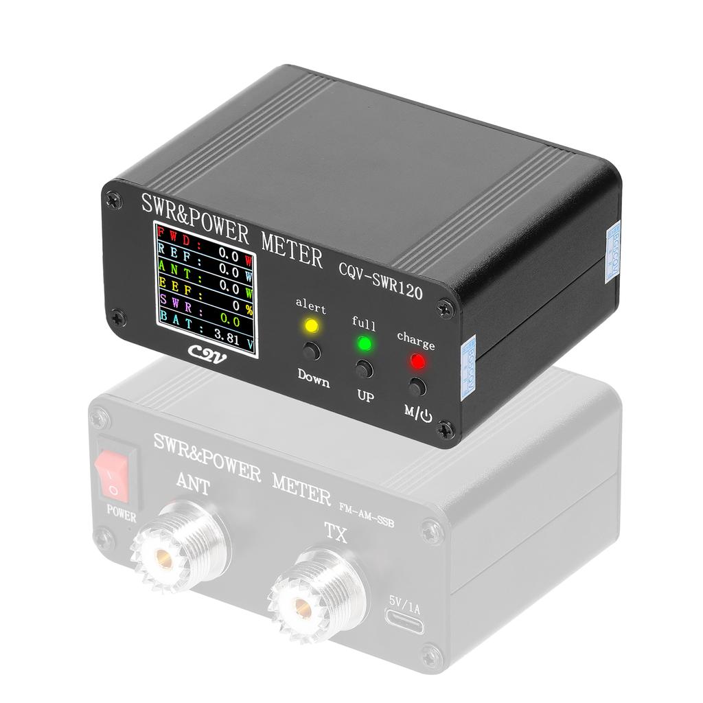 1.8MHz 54MHz Standing waves Meter 240 * 240 Digital LCD Display SWR Short Waves Meters 0.5 120W Power Watt Meter