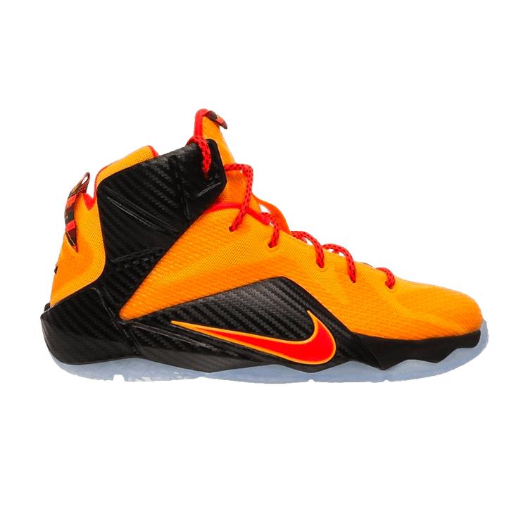 

Nike LeBron 12 GS Laser Orange Kids Sneakers Bright-Crimson 685181-830 35.5