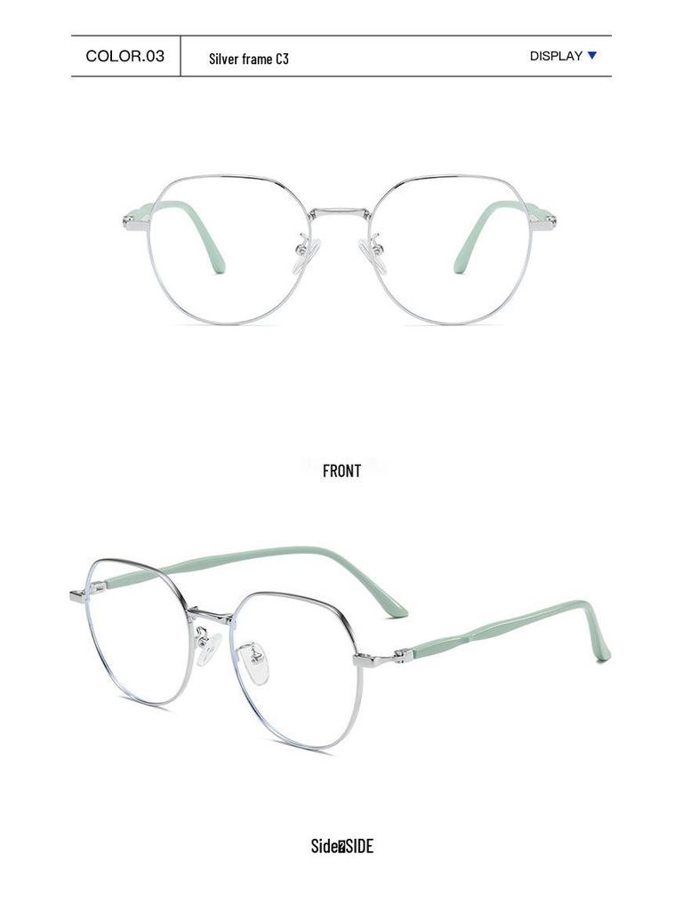 2024 Anti-Blue Light Metal Myopia Eyeglass Frames for Men & Women