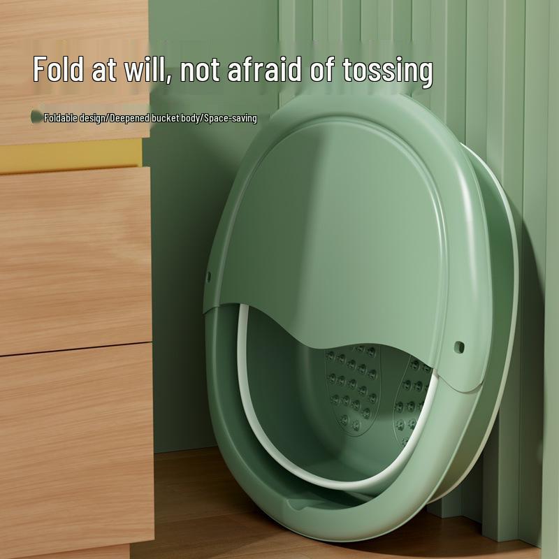 Compact Foldable Foot Bath with Massage & Calf Fumigation Basin