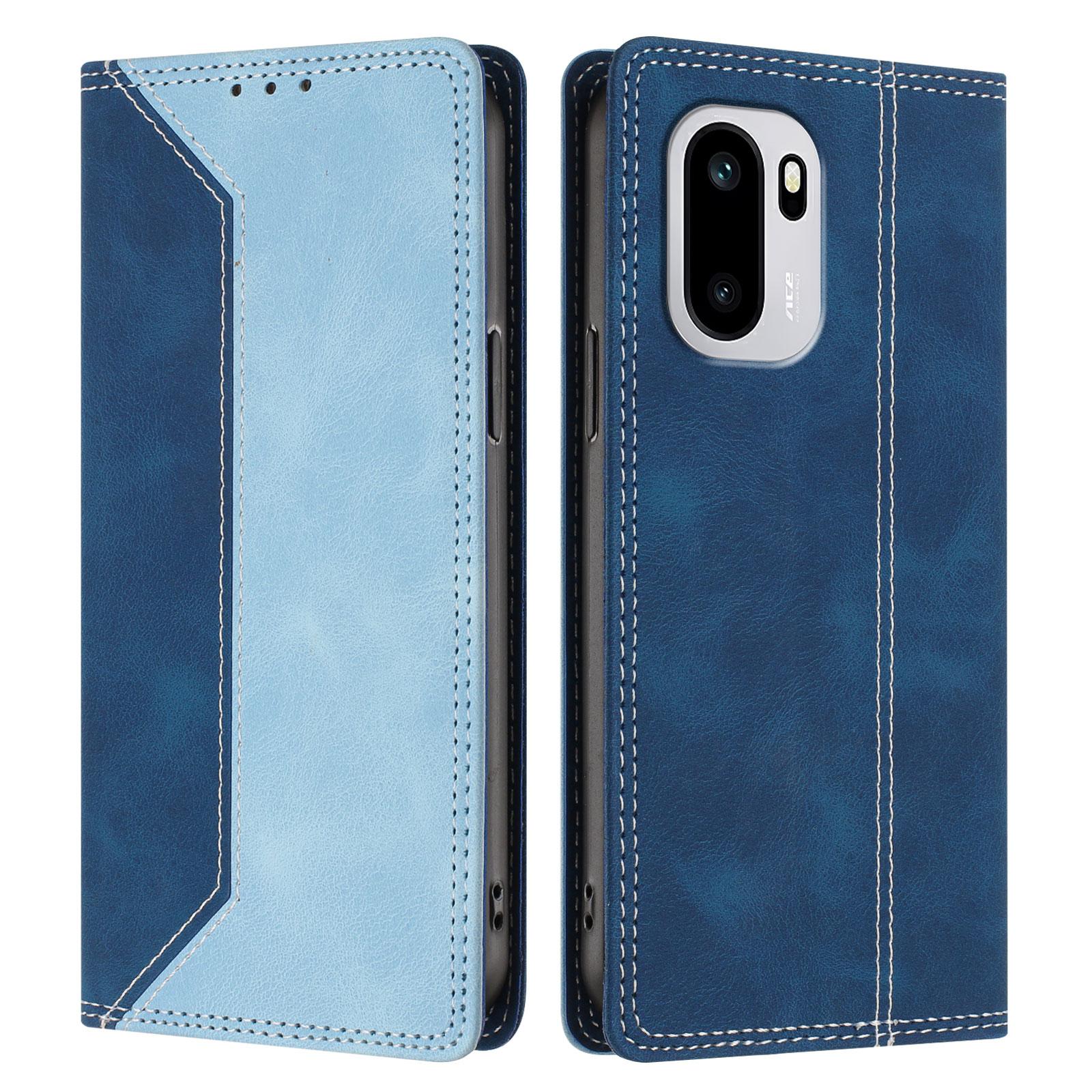 

Для OnePlus 15R 5G/Ace 6T 5G/Ace 6 5G Шкіряний Чохол-Книжка З Ефектом Шкіри Колірне Зшивання Гаманець з Блокуванням RFID Підставка Чохол для Телефона