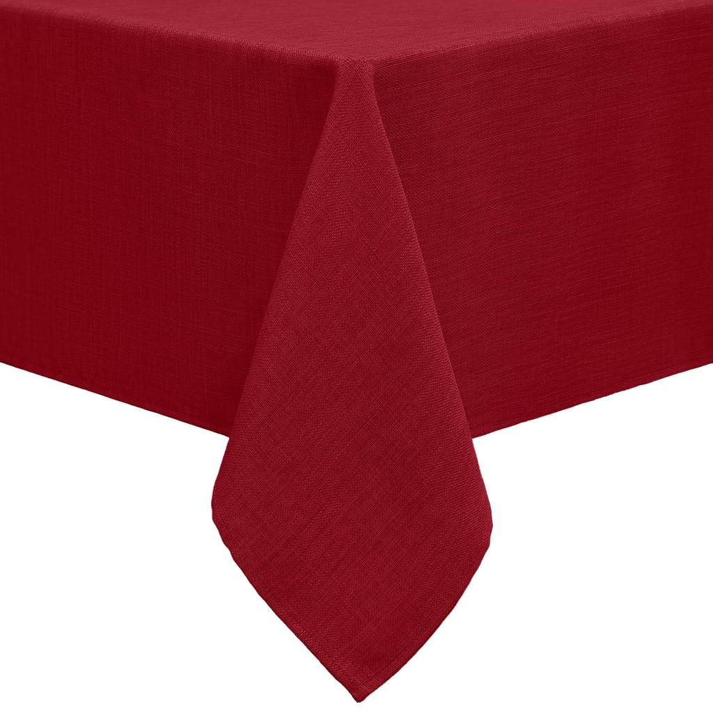 HAPIHAPPY Domestic Tablecloth Rectangular And Round Unpatterned Linen Table Cloth Solid Color Washable Tablecloth For Table