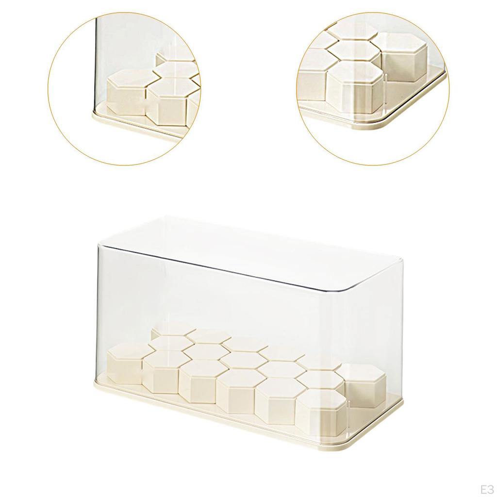 Actionfiguren Vitrine Schaukasten Organizer Spielzeug Figuren mit Bausteinen Puppenaufbewahrung