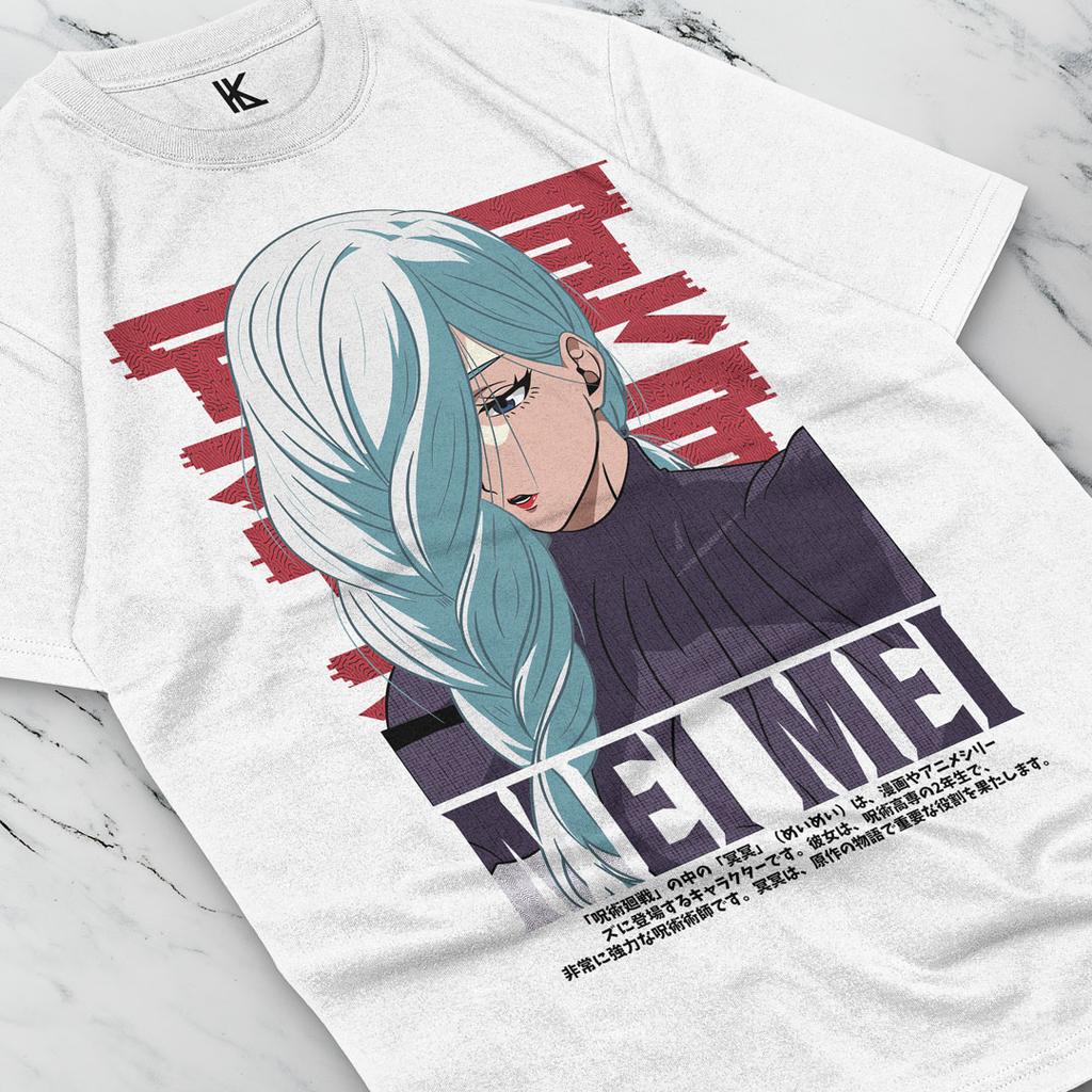 Mei Mei Jujutsu Kaisen Anime Manga Gojo Satoru Japan Funny Gift Cotton Unixsex T-Shirt