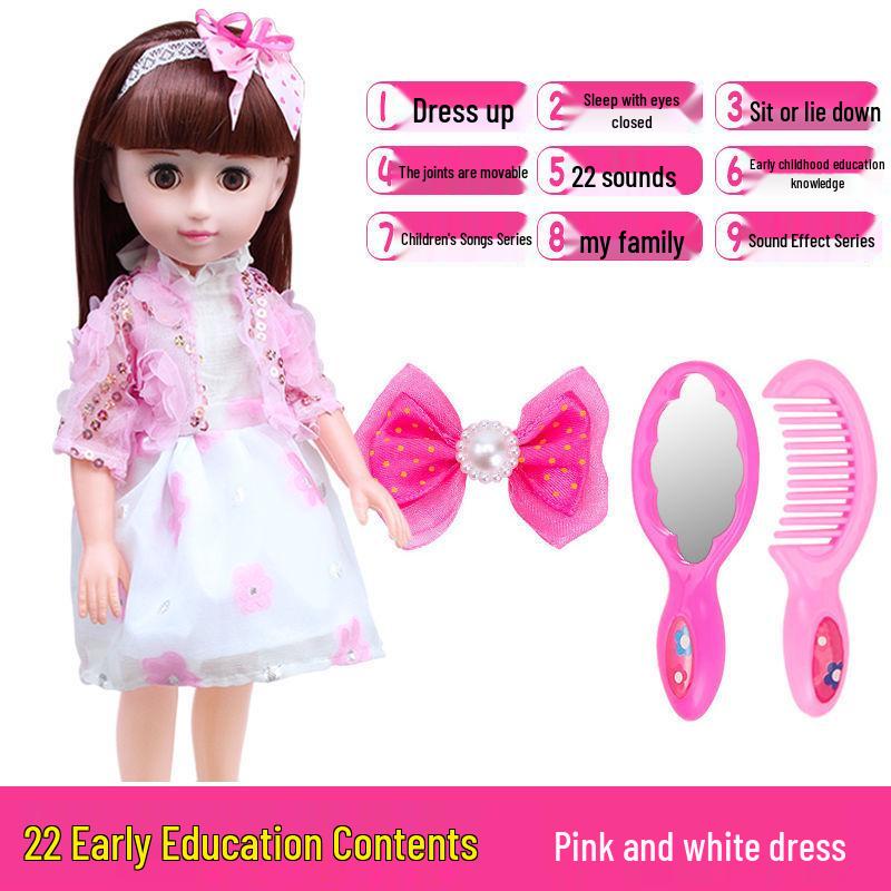Interactive Smart Doll Set with Changeable Clothes - Princess Toy for Girls, Perfect Birthday Gift