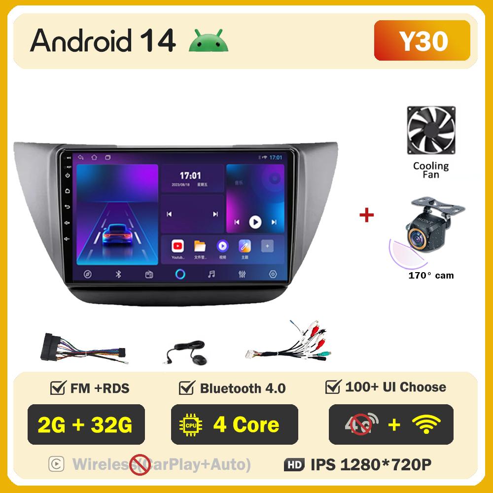 Android 14 Radio For Mitsubishi Lancer 9 Cs 2000 -2010 Car Multimedia Video Player GPS Navigation  Intelligent Car Systems Wifi