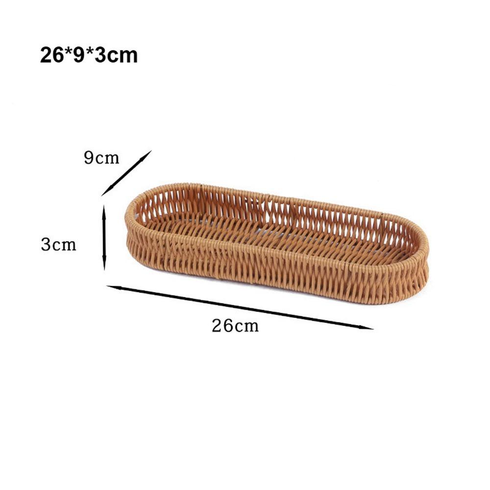Hardness Rattan Wicker Woven Serving Baskets Handwoven Household Drain Chopstick Fork Spoon Holder 7 Styles