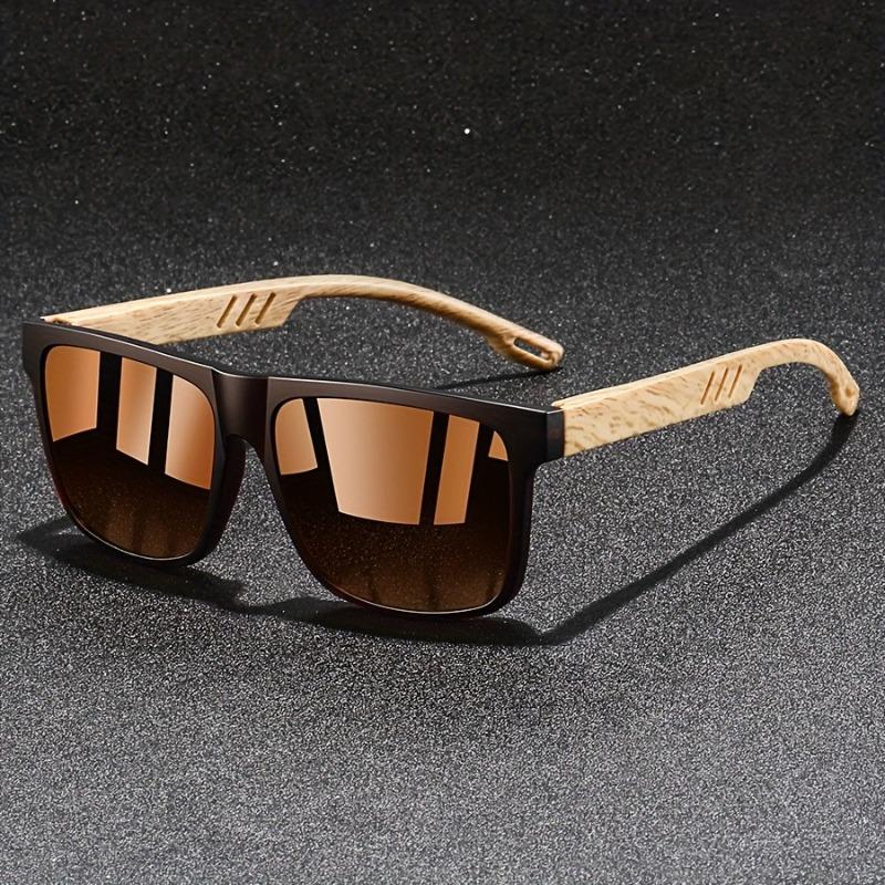 Fashionable Retro Men's and Women's Universal Square Glasses Men's Retro Driving Anti Glare Glasses