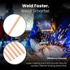 4Pcs Flat Flat Copper Electrode  for Mechanical Repair and Refrigeration Equipment