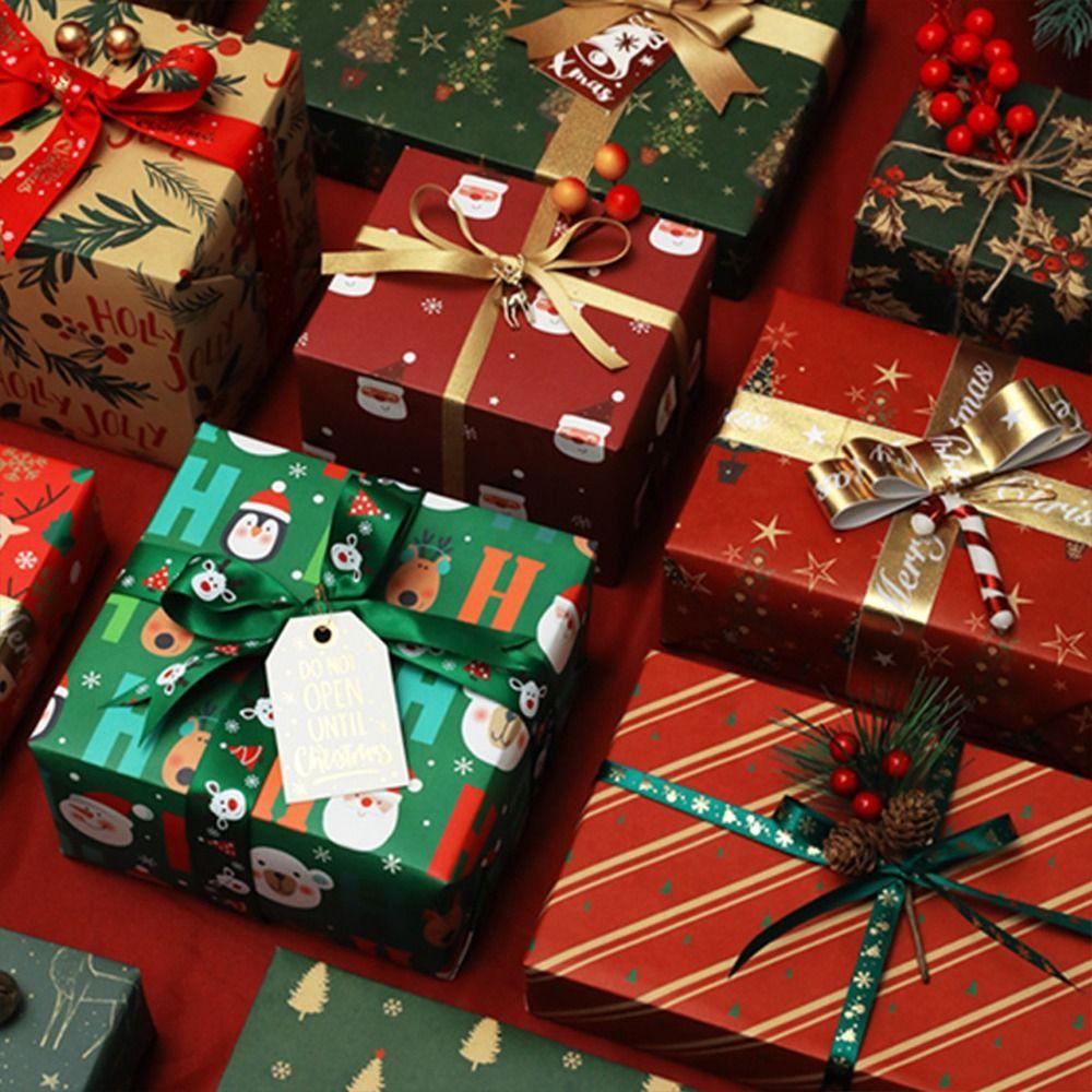 Christmas Tree Gift Wrapping Paper 2025 DIY Craft Paper New Kraft Paper