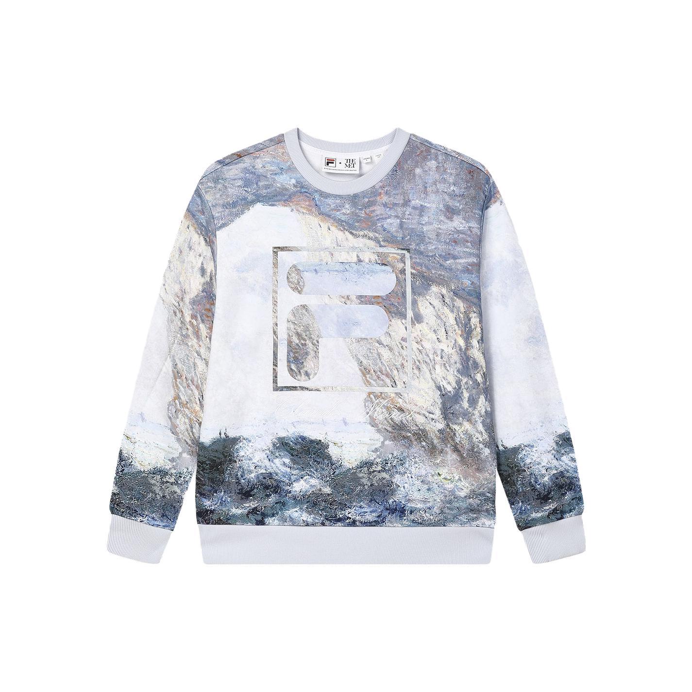 Толстовка FILA X THE MET Мужская с принтом по всей поверхности F11M348220F-ZA L