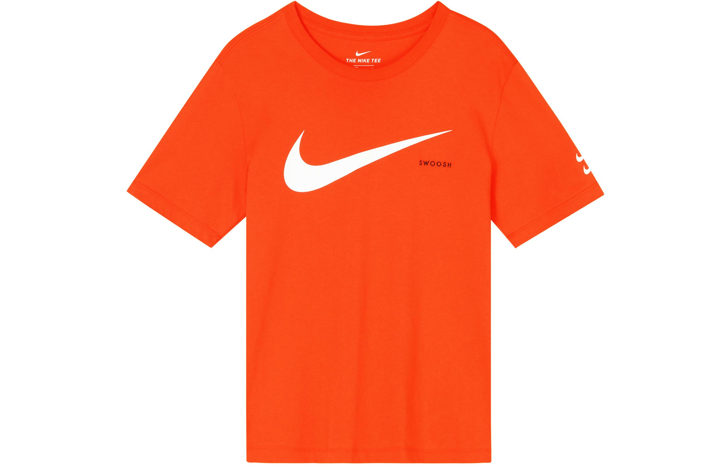 Мужская футболка Nike с втачным рукавом Оранжево-красная DB5858-891 S