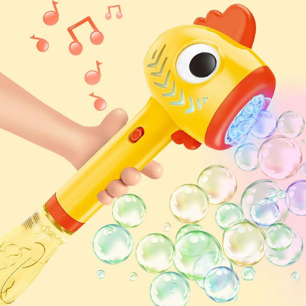 Automatic Bubble Wands, Bubble Blower With Lights Sound For Kids Portable Bubble Maker Operated For Indoor Outdoor