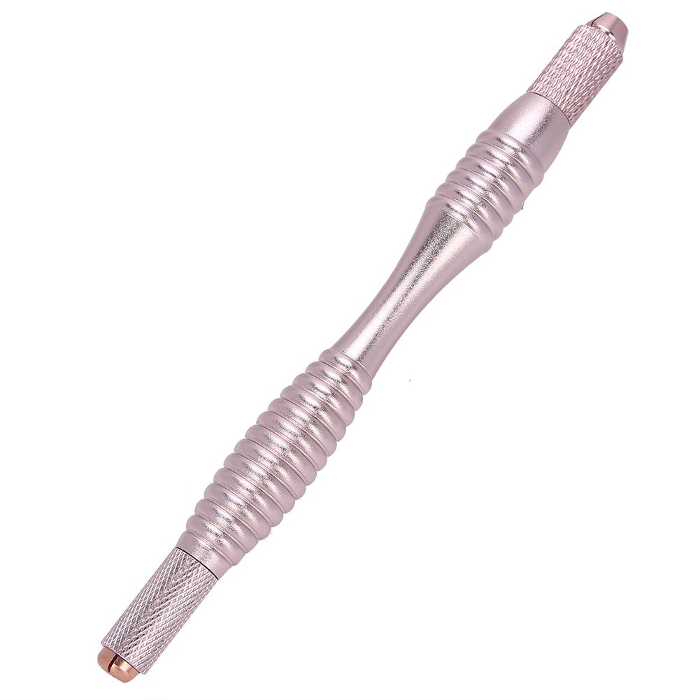 

Ручка для татуажа бровей и губ Microblading, двухсторонняя ручная ручка для татуажа на 108 игл