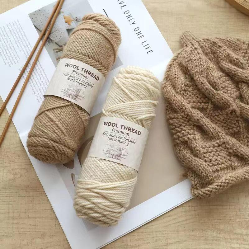 Soft Alpaca Wool Chunky Yarn for Hand Knitting Sweaters, Scarves, and Hats