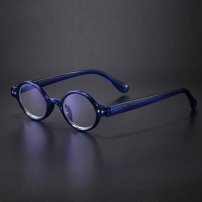 May Flower Reading Presbyopia Eyeglasses Glasses Frame Women's Eyeglasses Slim Round Eye Eyeglasses Man Blue Light Presbyopia Glasses Reader +1.5