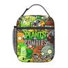 Gra Funny Plants-vs-Zombies Gadżety Izolowana Torba na Lunch Do Biura Pojemnik na Jedzenie Przenośny Chłodzący Termiczny Warzywa Nadruk Pudełka na Lunch