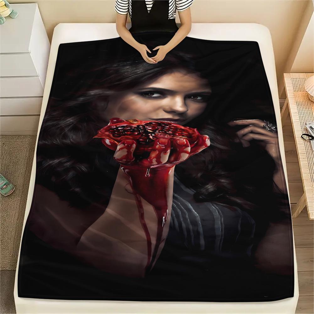 Vampire TV Characters Print Flannel Blanket,High Quality Comfortable for All Seasons,Home Decor,Warmth and Comfort,Perfect for Christmas Gifts
