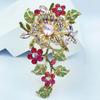 High-end New Flower Women's Brooch Luxury Court Crystal Retro Temperament Brooch Fashion Versatile Brooch
