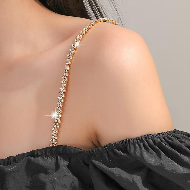 Shoulder Straps  Underwear Straps Metal Bra Straps Non-Slip Sexy Invisible Cool Women Bra Strap For Decor