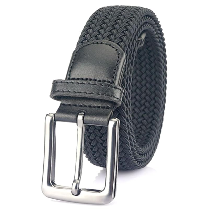 

[FREESE] belt men s braid mesh elastic rubber free size Moisture wicking and quick drying gentleman business casual golf Reinforced buckle type