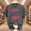 Tired Teachers Summer Club Tshirt Unisex Funny Teacher Tee Summer Vacation Short Sleeve Beach Tshirt Round Neck Printed Tshirts