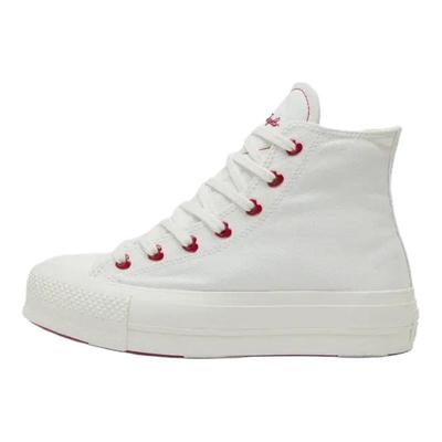 All Star Lift Série Love Coupe Confortable Chaussures Montantes en Toile Baskets Femme Blanc A19058C