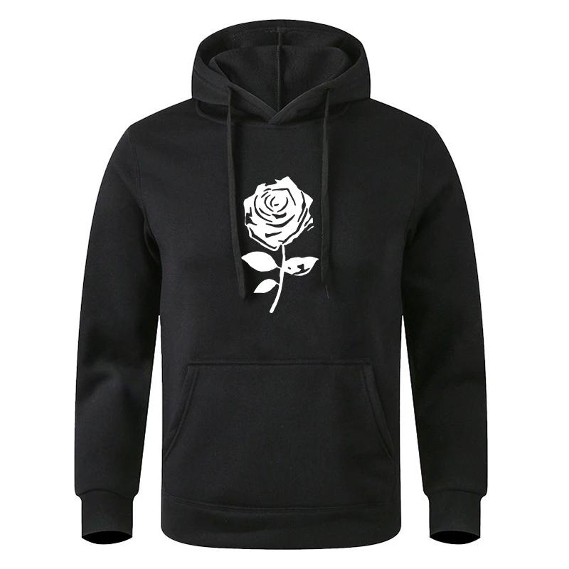 Men's Multi - Color Fashionable Sports Fitness Printed Pocket Casual Sweatshirt Hoodie Pullover