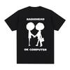 Radiohead Ok Computer T-shirt Vintage Groupe de Rock Camisetas Musique Graphique Coton Unisexe T-shirt Nouveau Tee Tshirt Hauts Femmes