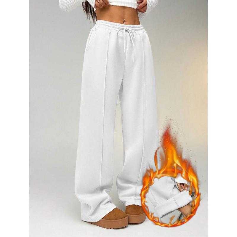 

Plus Size Low Waist Wide Leg Pants J 45587 S білий