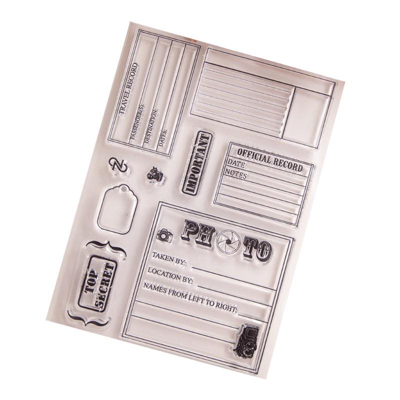 1PCS Postcard Clear Silicone Seal Stamp for DIY Album Scrapbooking ...